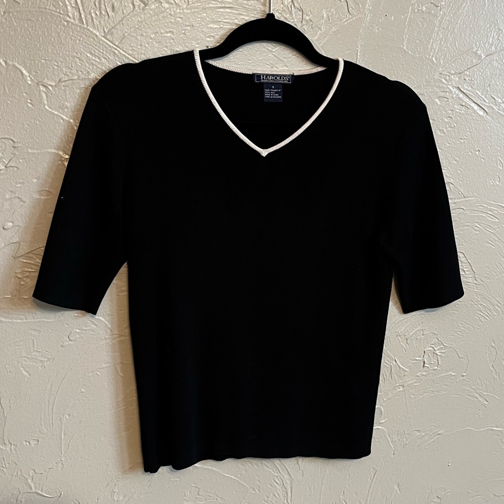 Black Silk Shirt Blouse